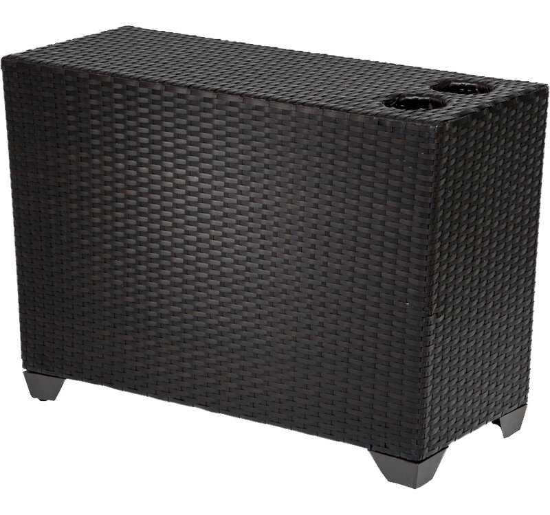 Sol 72 Outdoor Tegan Wicker Side Table & Reviews | Wayfair